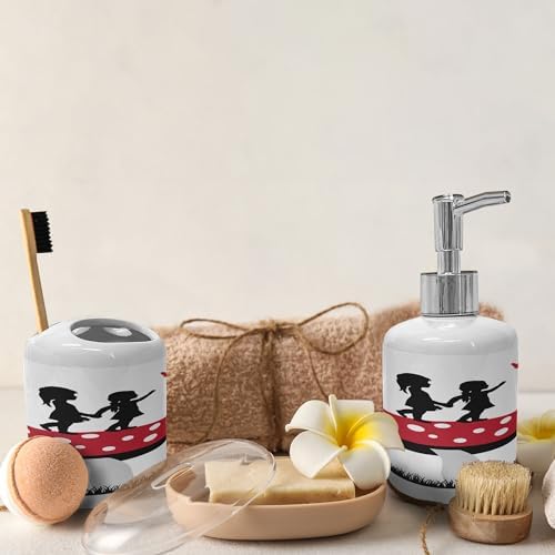 Unique Mushroom Toothbrush Holder Set
