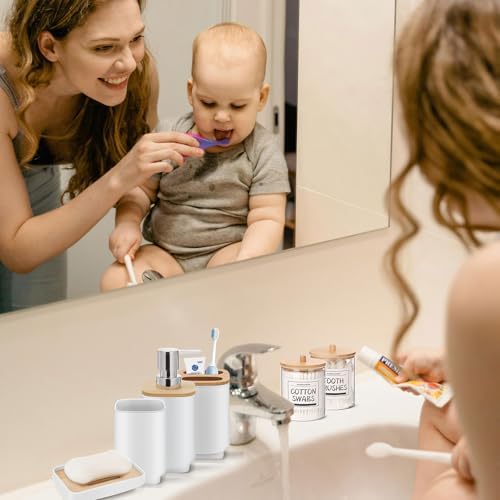 IMAVO Bathroom Accessories Set 11 Pieces White Grey