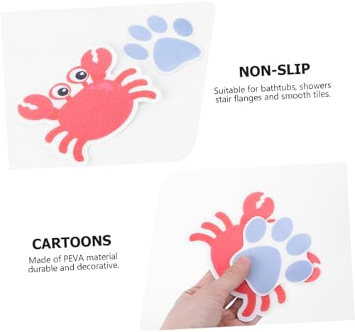 VOSAREA 8Pcs Cartoon Bathtub Stickers Self Adhesive Non Slip Decals