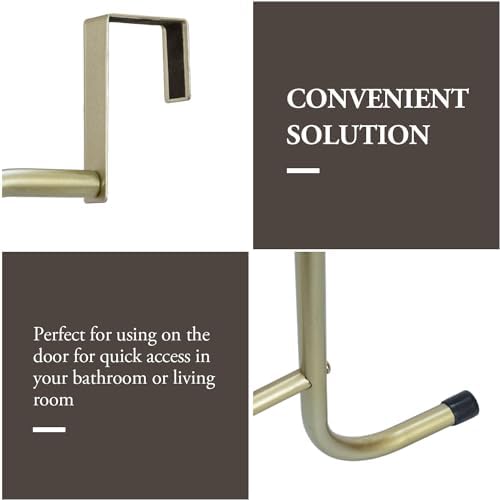 MyGift 4 Rung Over-The-Door Towel Drying Rack