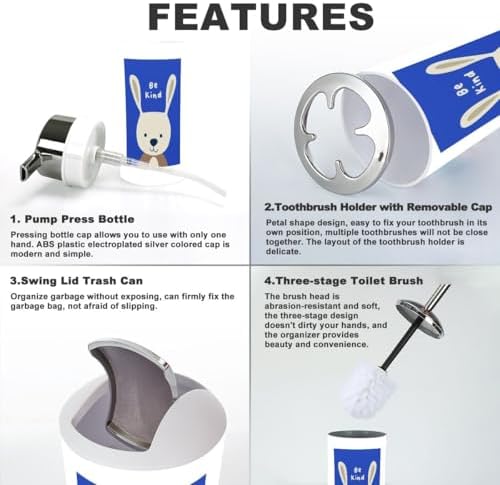 Stylish and Durable bathroom Accessories Set for Nursery and Beyond