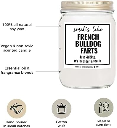 French Bulldog Candle