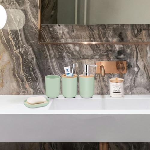 IMAVO Green Bathroom Accessories Set 5 Piece