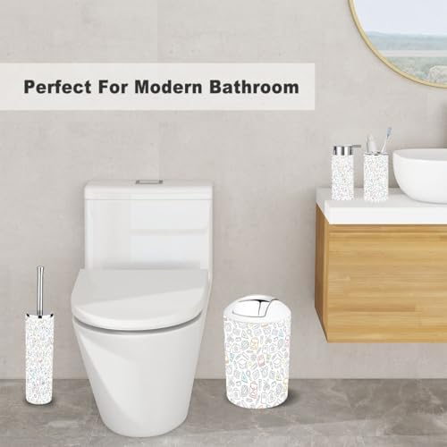 Stylish 6-Piece Bathroom Organizing Set