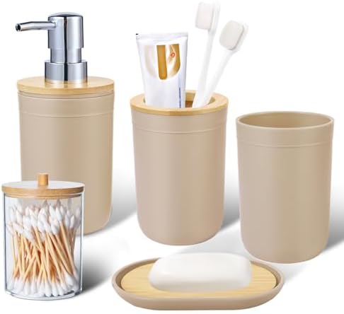 iMucci 5 Piece Bathroom Accessories Set