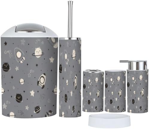 6-Piece Bathroom Set for Kids Sealed Fit Kids Toothbrush More
