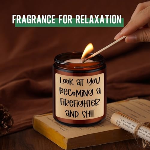 GSPY Scented Candle for Firefighters - Humorous Meaningful Gift