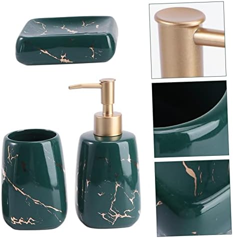 Complete Black Bathroom Set with 3 Essential Items for Organization Beauty