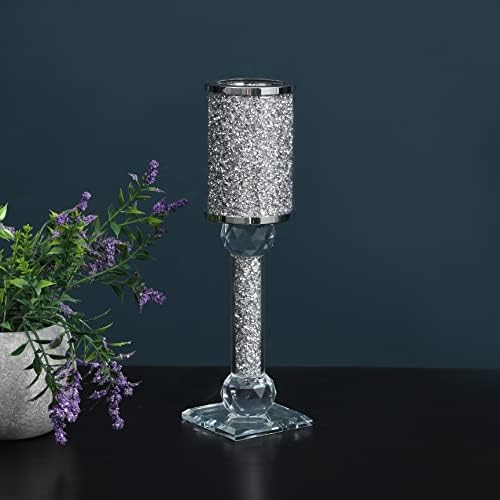 Elegant Silver Candle Holder