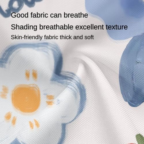 Bath Time Surprise POMN Kids Floral Shower Curtain