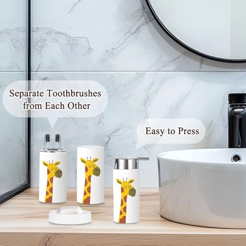 6-Piece Nursery Bathroom Set Durable Stylish