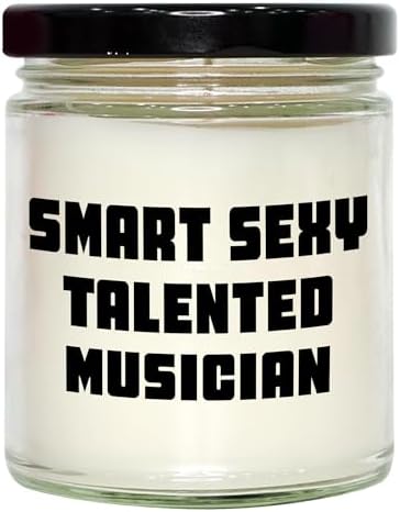 9oz Soy Candle for Musicians Sustainability Gift for Fathers Day