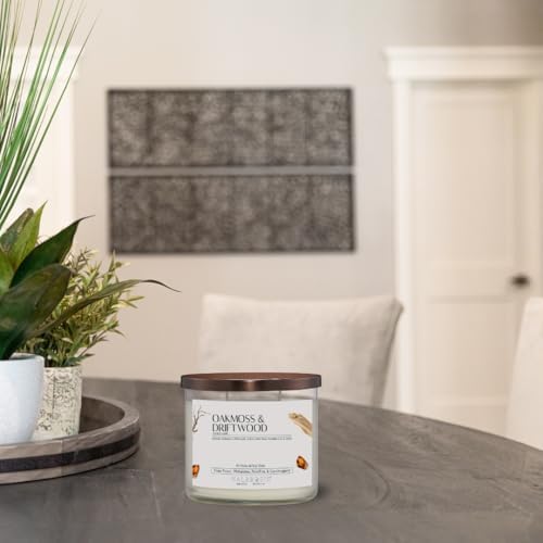 17 oz Oakmoss Driftwood Soy Candle