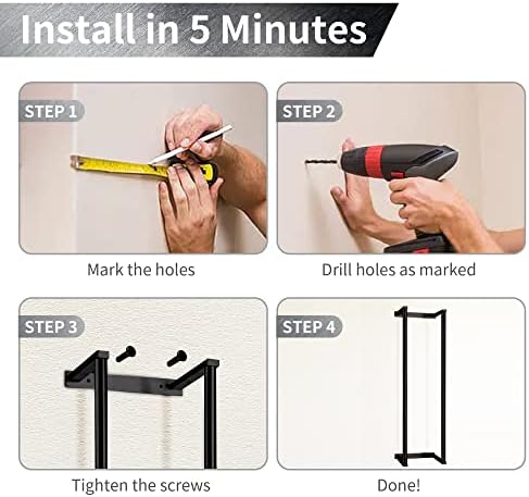 Space-Saving Wall-Mount Towel Holder for Bathrooms