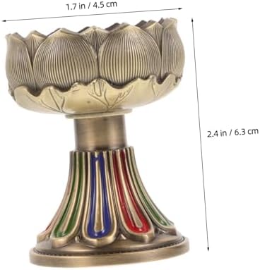 Buddhist Lotus Tea Light Candle Holder for Altar and Temple