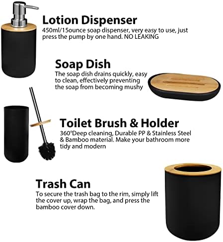 Elegant 6-Piece Bathroom Accessory Set