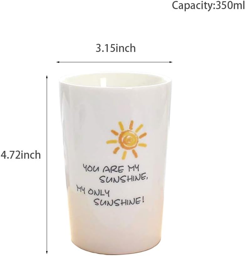 Wongwongcat Ceramic Toothbrush Cup