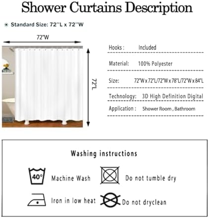 Cartoon Bee Shower curtain for kids Floral Design 72x72 inch