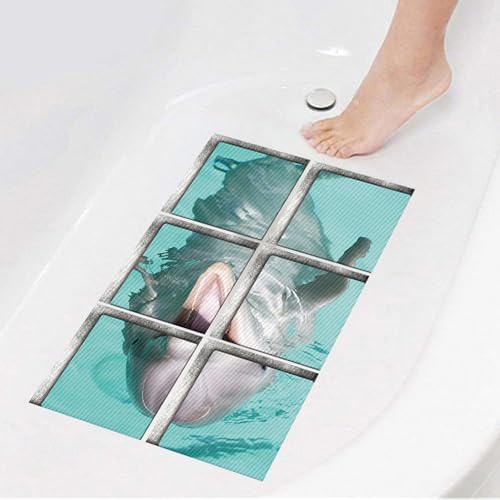 Non-Slip Bathtub Stickers for Adults Kids 59x59 inch x6pcs