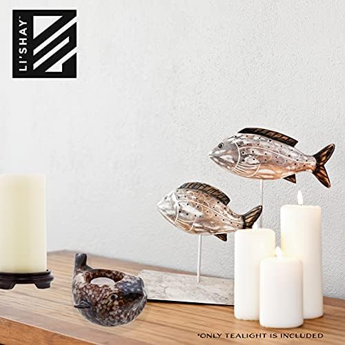 55 Inch Ceramic Shark Tealight Holder