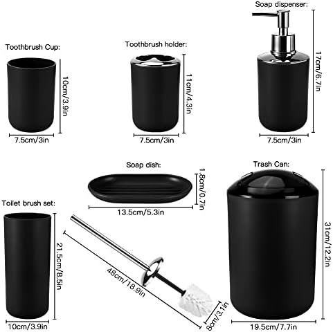 OTOSTAR Plastic Bathroom Set Modern Home Accessory