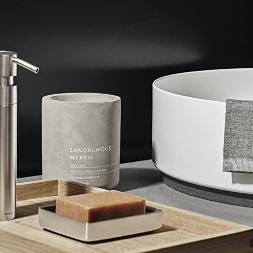 Blomus Fig Scented Jar Candle in Concrete