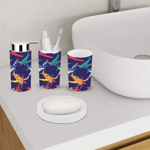 Stylish 6-Piece Bathroom Accessory Set for Clean Eco-Friendly Living