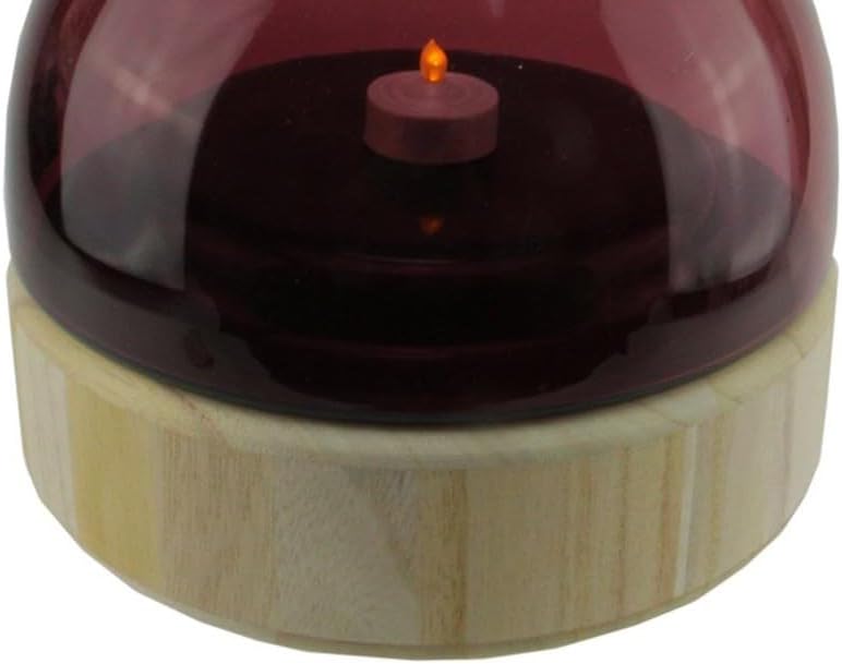 Enchanting 975-inch Purple Candle Holder with Foam Pads for Elegance