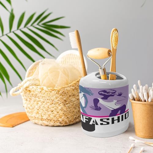 Elegant Home Decor Set of 2 - Toothbrush Soap Dispenser