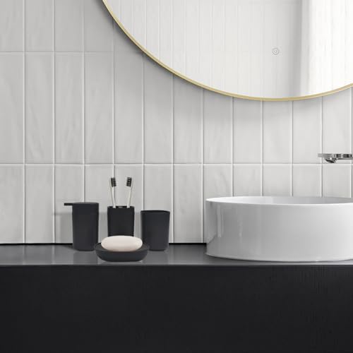 DONEHOS Black Bathroom Accessory Set 6-Piece