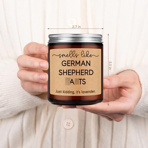 German Shepherd Fart Candle