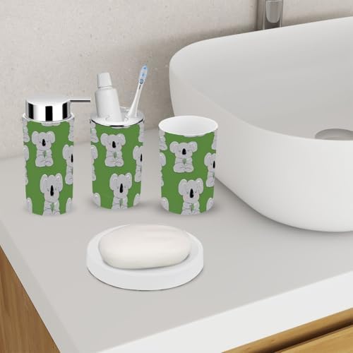 6 Piece Cute Animal Bathroom Accessory Set