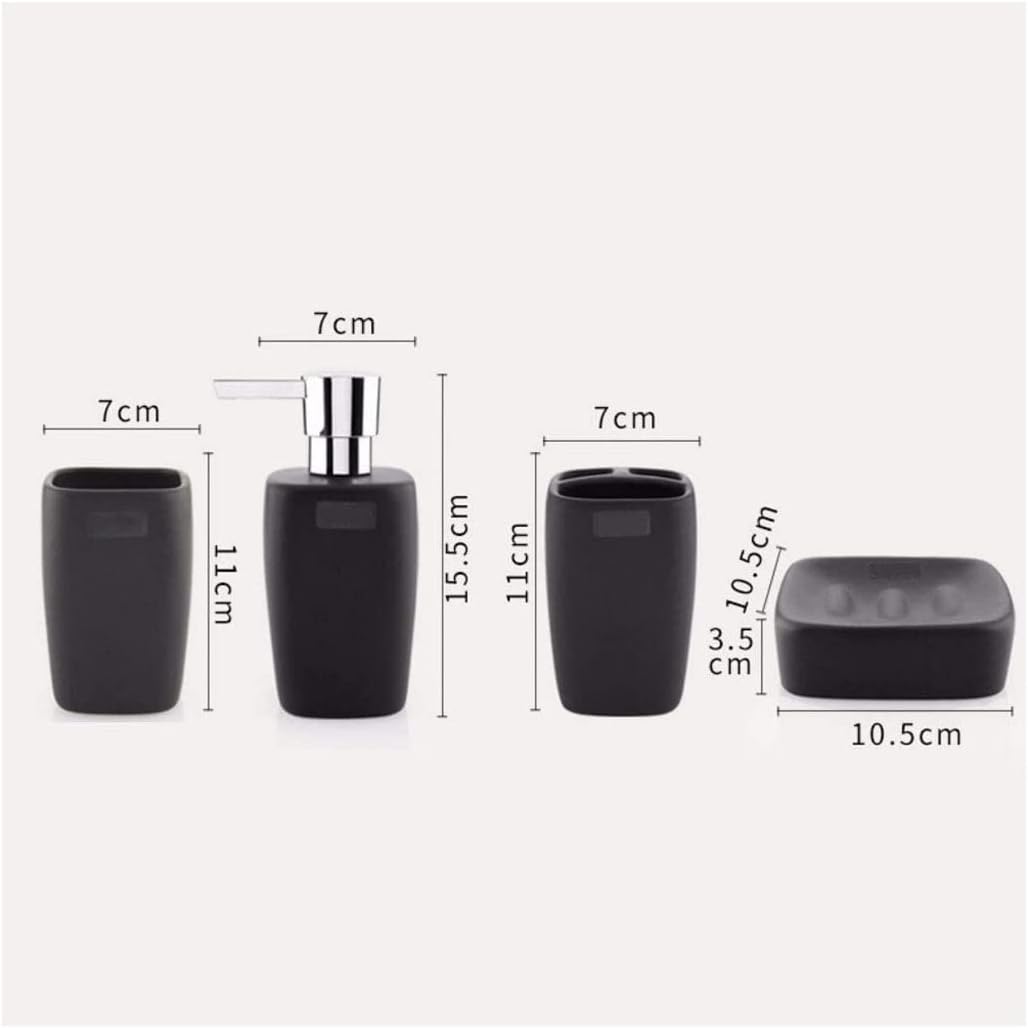 OXOAMP 5-Piececeramic Matte bathroomDispenser set