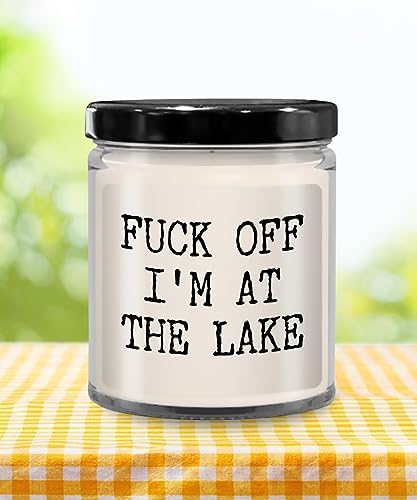 Cute But Rude Fuck Off Im at the Lake 9oz Vanilla Candle