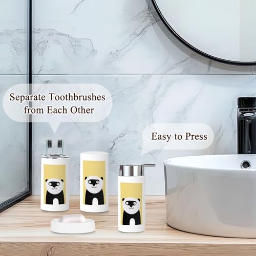 Bathroom Accessories Set 6 Pcs Modern Decor 1
