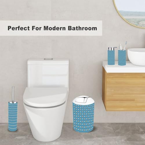 XNGJEMVWXO Bathroom Accessory Set - 6 Piece Cute Organizer Kit