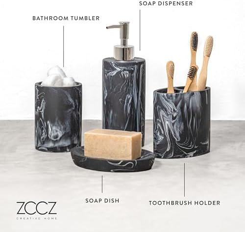 ZCCZ 4-Piece Bathroom Accessories Set
