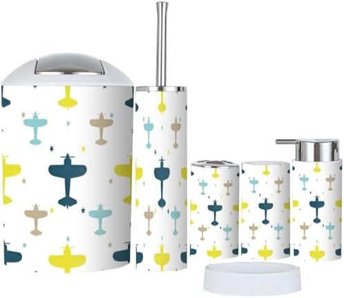 XNGJEMVWXO6-Piece Bathroom Accessory Set
