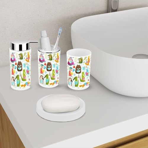 Bathroom Funny Animal Study Set for Kids