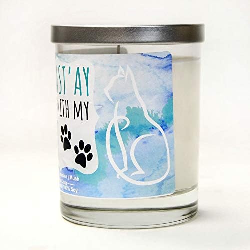 Lavender Candle Gift for Cat Lovers