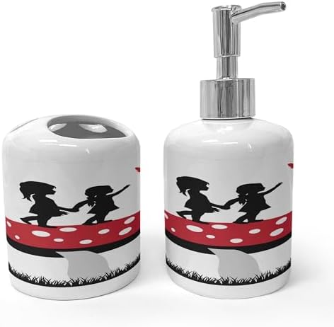 Unique Mushroom Toothbrush Holder Set