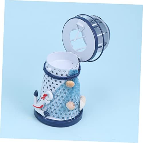Homoyoyo Lighthouse Metal Candle Holder Desktop Decor