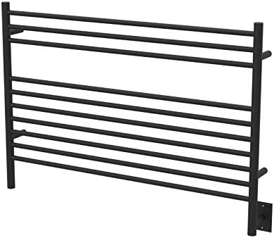 Amba Jeeves L-Straight 10-Bar Towel Warmer Matte Black