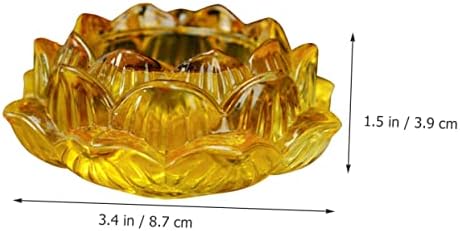 Buddha Lotus Glass Candle Holder