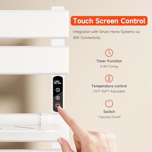 Heated Towel Warmer with WiFi Remote Control