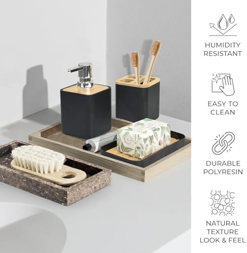 CERBIOR 6-Piece Bamboo Bath Ensemble