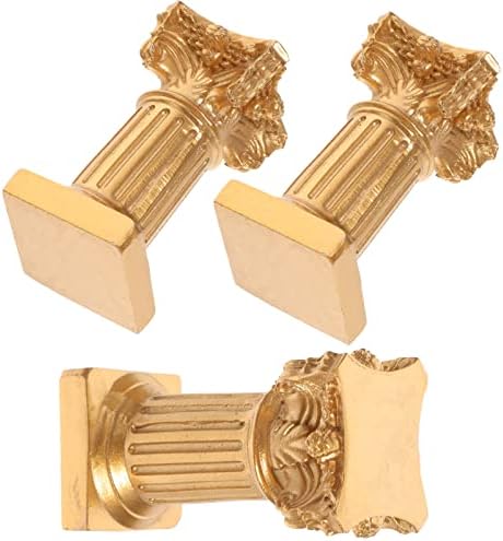 Happyyami Roman Columns 3 piece Candlestick Holders made of Resin
