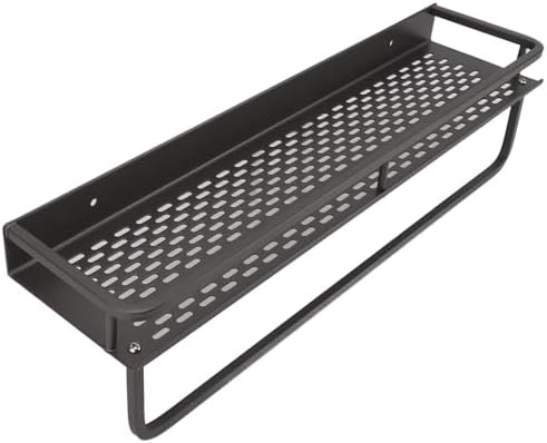 Grey Shower Caddy with Large Capacity and Durable Aluminum Alloy
