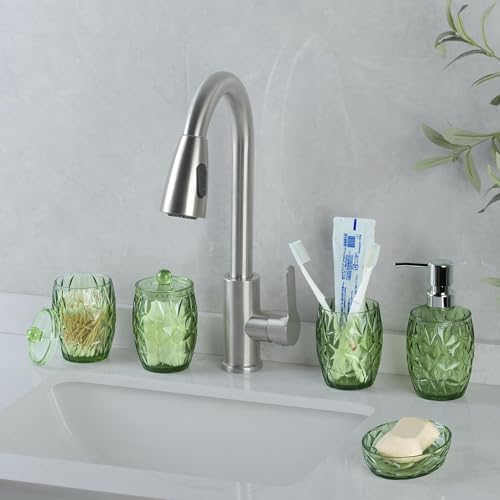 Green Bathroom Accessories Set 5pcs
