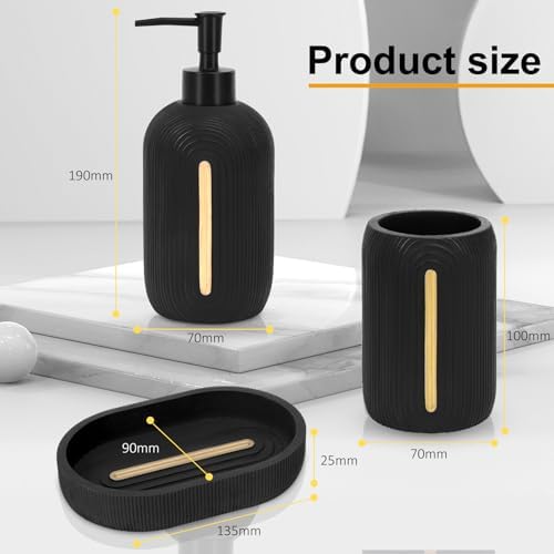 Elegant 3-Piece Bathroom Set